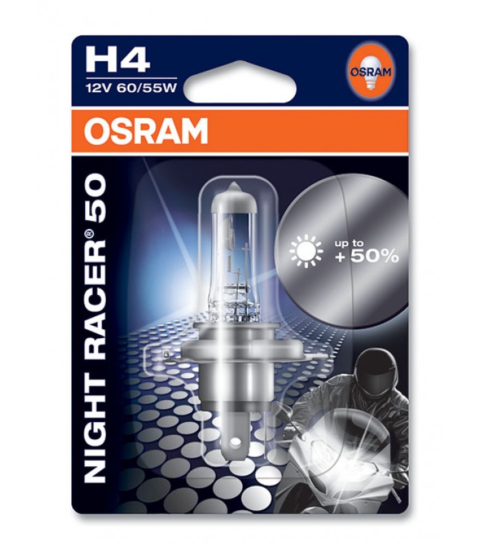 Лампа Osram H4 12V 60/55W Night Racer 50